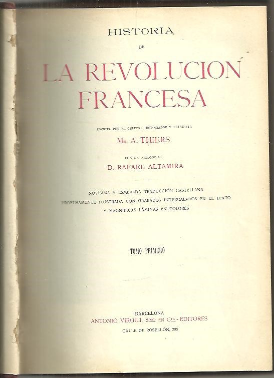 HISTORIA DE LA REVOLUCION FRANCESA.