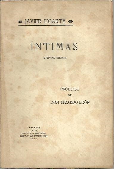 INTIMAS (COPLAS VIEJAS).