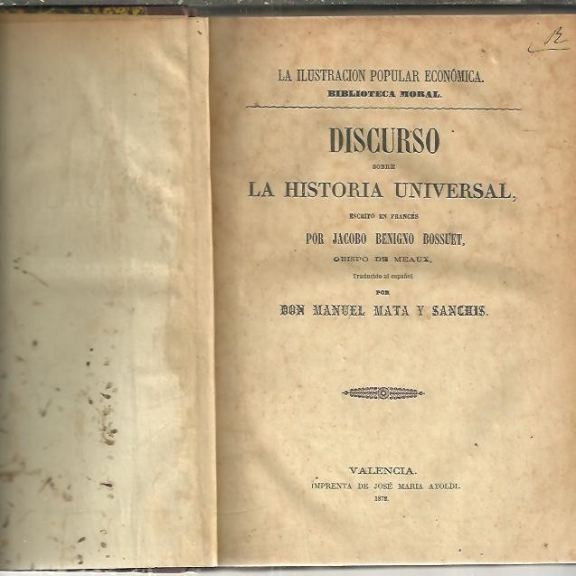 DISCURSO SOBRE LA HISTORIA UNIVERSAL.