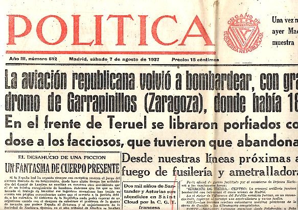 POLITICA. A�O III. N. 612. 7-AGOSTO-1937.