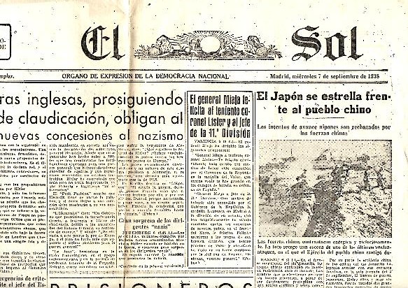 EL SOL. A�O XXII. N. 6260. 7-SEPTIEMBRE-1938.