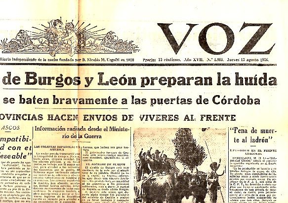 LA VOZ. AO XVII. N.4866. 13-AGOSTO-1936.