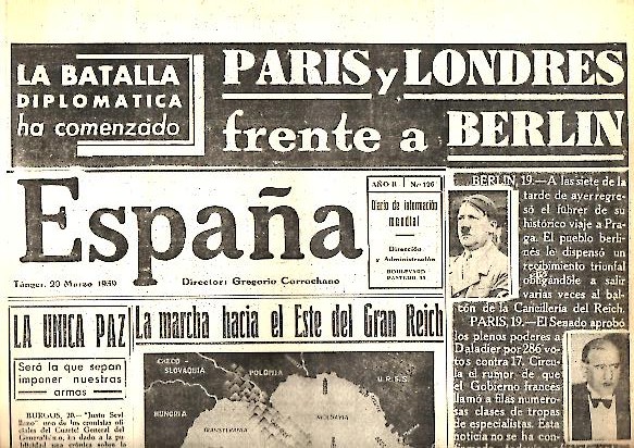 ESPA�A. A�O II. N. 126. 20-MARZO-1939.