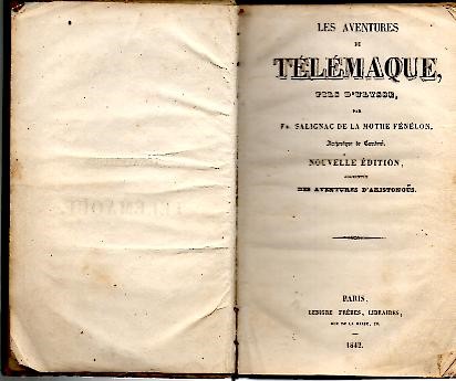 LES AVENTURES DE TELEMAQUE, FILS D'ULYSSE.