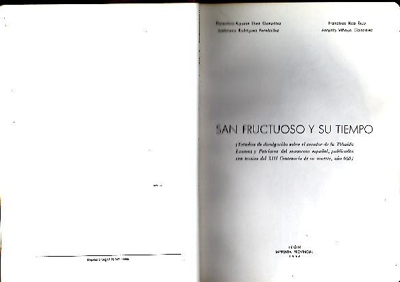 SAN FRUCTUOSO Y SU TIEMPO.