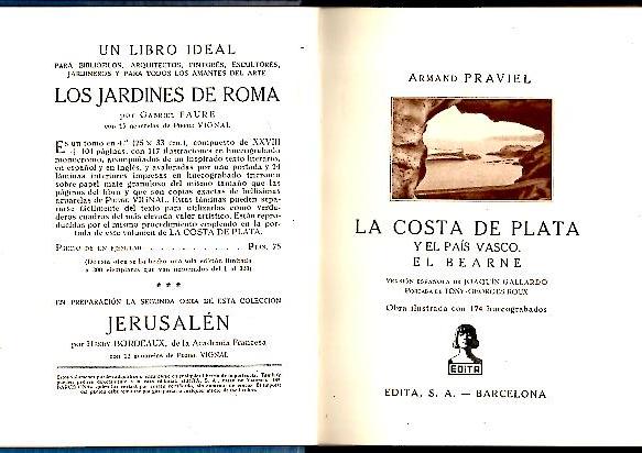 LA COSTA DE PLATA Y EL PAIS VASCO. EL BEARNE.