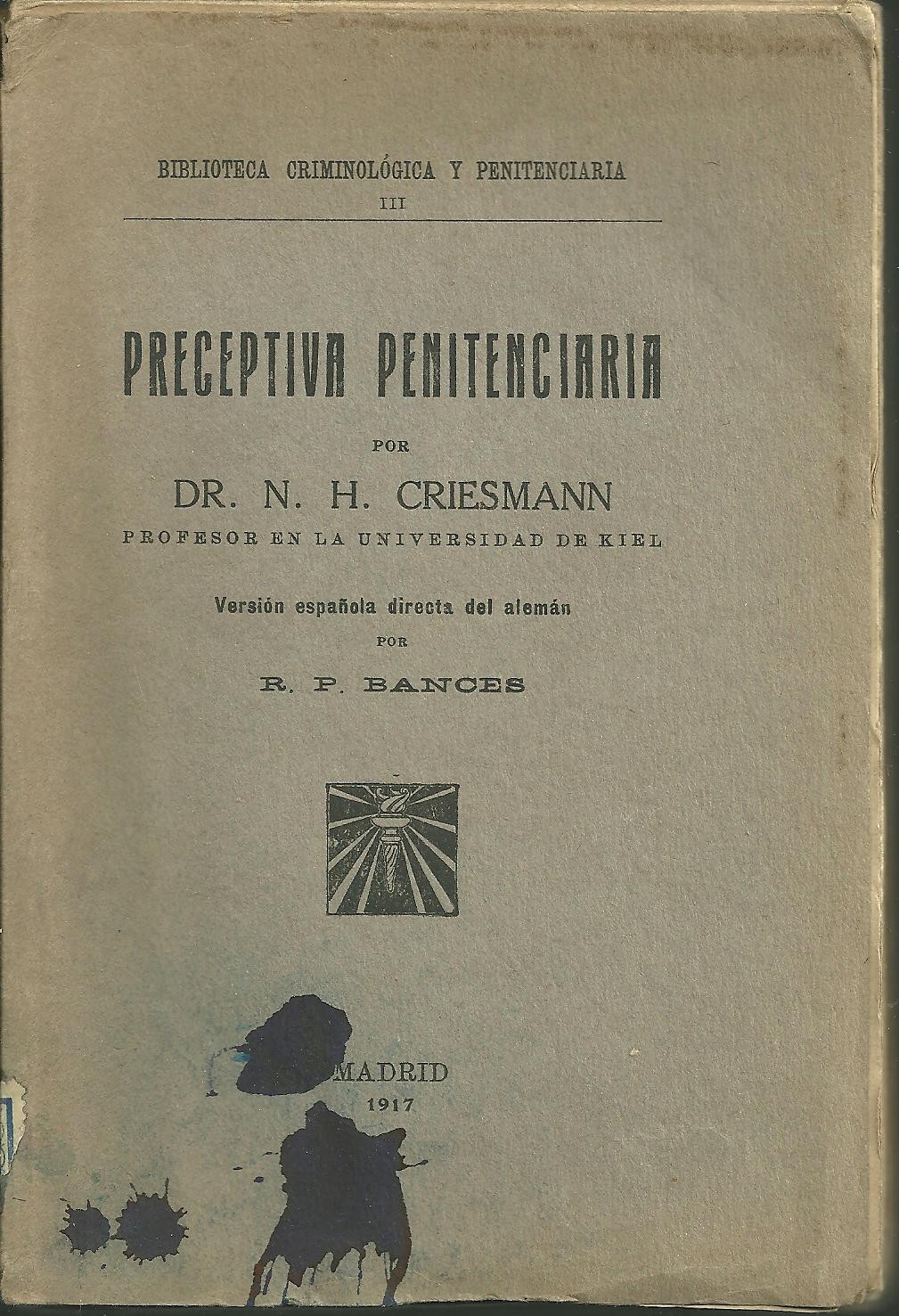 PRECEPTIVA PENITENCIARIA.