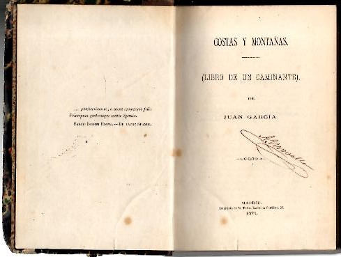 COSTAS Y MONTAAS. DIARIO DE UN CAMINANTE.