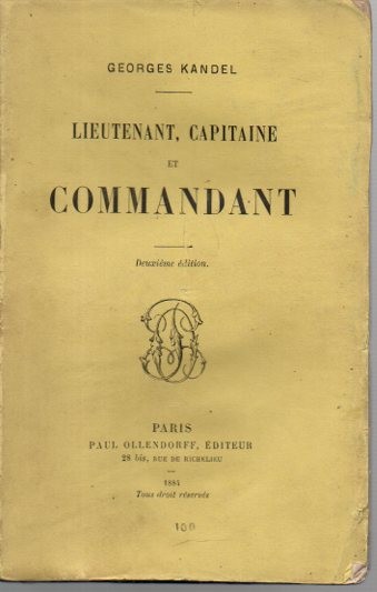 LIEUTENANT, CAPITAINE ET COMMANDANT.