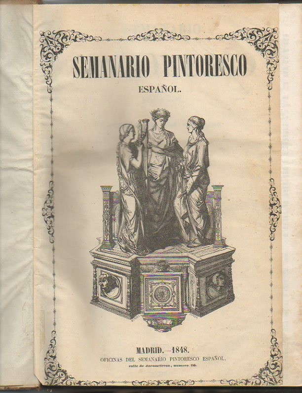 SEMANARIO PINTORESCO ESPA�OL. N. 1-53. 2 DE ENERO DE 1848 A 31 DE DICIEMBRE DE 1848.