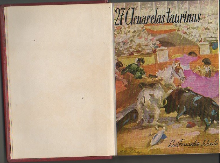 27 ACUARELAS TAURINAS. (DISPUESTAS DE TRES EN TRES).