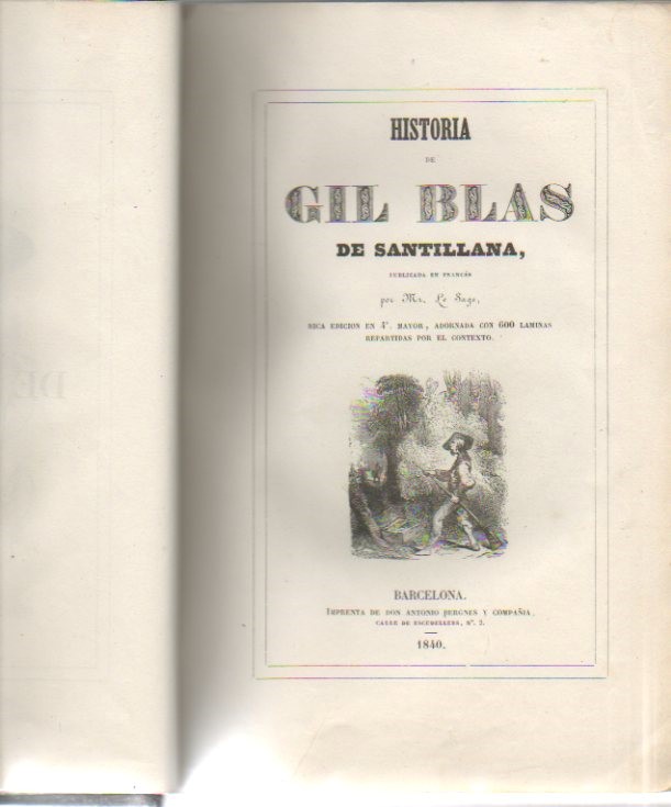 HISTORIA DE GIL BLAS DE SANTILLANA.