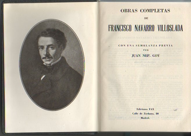 OBRAS COMPLETAS. CON UNA SEMBLANZA PREVIA POR JUAN NEP. GOY.