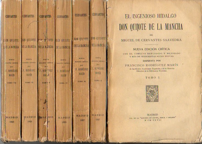 EL INGENIOSO HIDALGO DON QUIJOTE DE LA MANCHA.