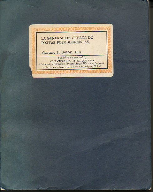 LA GENERACION CUBANA DE POETAS POSMODERNISTAS.
